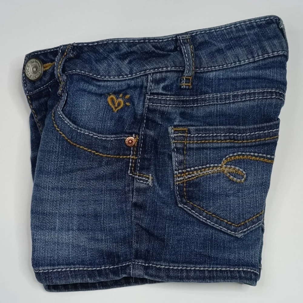 Justice Girl Denim Shorts Sz 7S